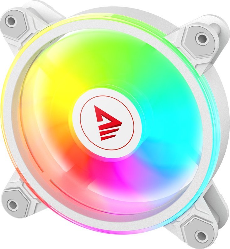 Ventilatorë kasë Savio FAN-01, 120mm, ARGB, të bardhë