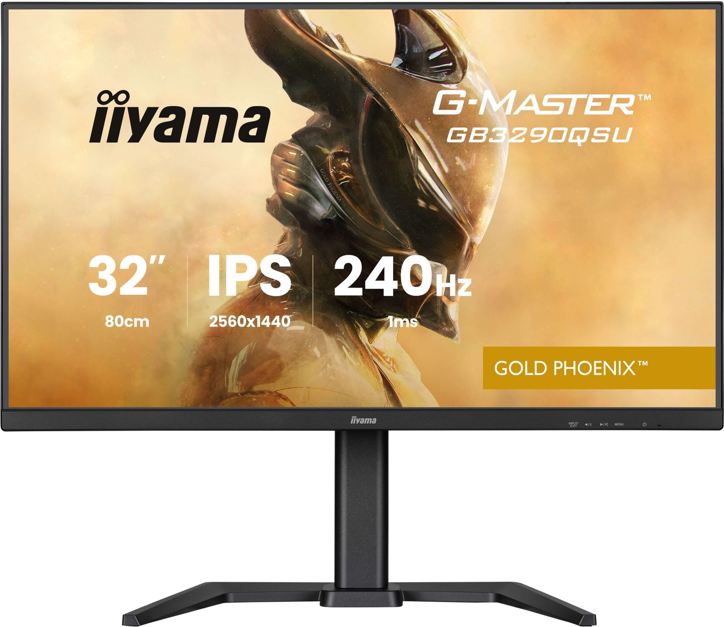 Гејминг монитор Иијама G-MASTER GB3290QSU-B1, 32\", QHD 2560 x 1440, 240Hz, црн