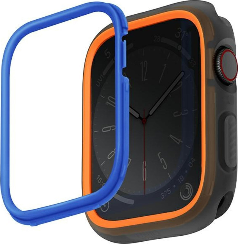 Mbështjellës Uniq Moduo për Apple Watch 44/45mm, seri 4 5 6 7 SE 8, portokalli blu