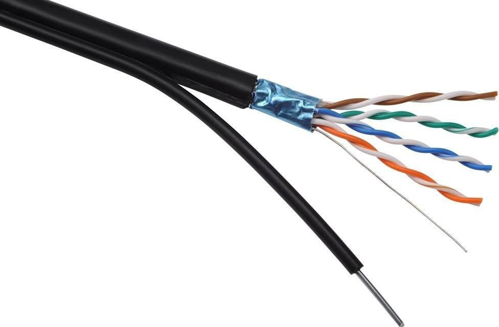 Kabllo rrjeti Solarix SXKD-5E-FTP-PE, Cat5E FTP, 305m, e zezë