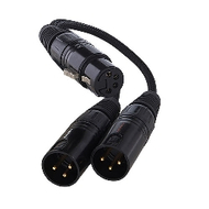 Kabllo Furutech ADL XLR - XLR x2, 0.1 m, e zezë