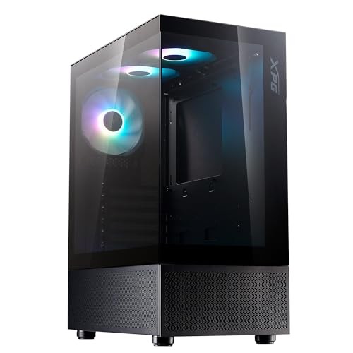 Kullë kompjuteri Invader X Mini Black, mid tower gaming, mbështet GPU 330mm, e zezë