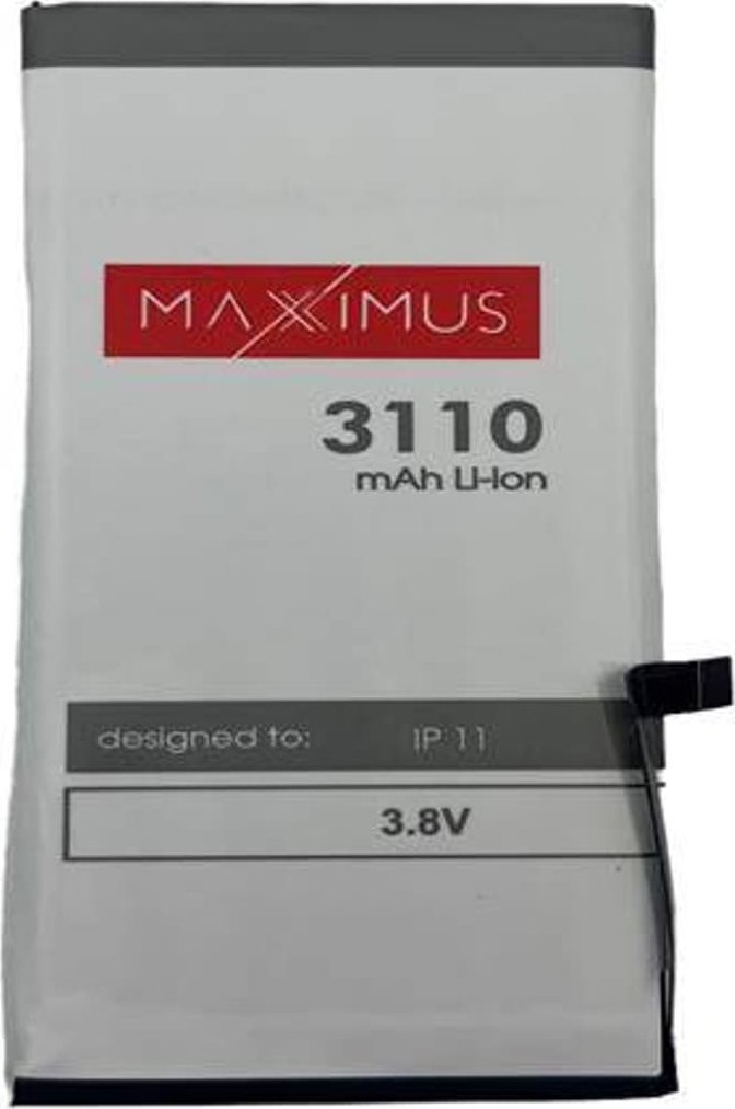 Bateri Maximus për iPhone 11, 3110 mAh, Li Ion, gri