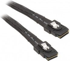 Kабел SAS Silverstone CPS02, SFF-8087 во SFF-8087, 0.5 m, црн