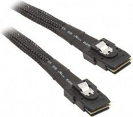 Kabllo SAS Silverstone CPS02, SFF-8087 në SFF-8087, 0.5m, i zi