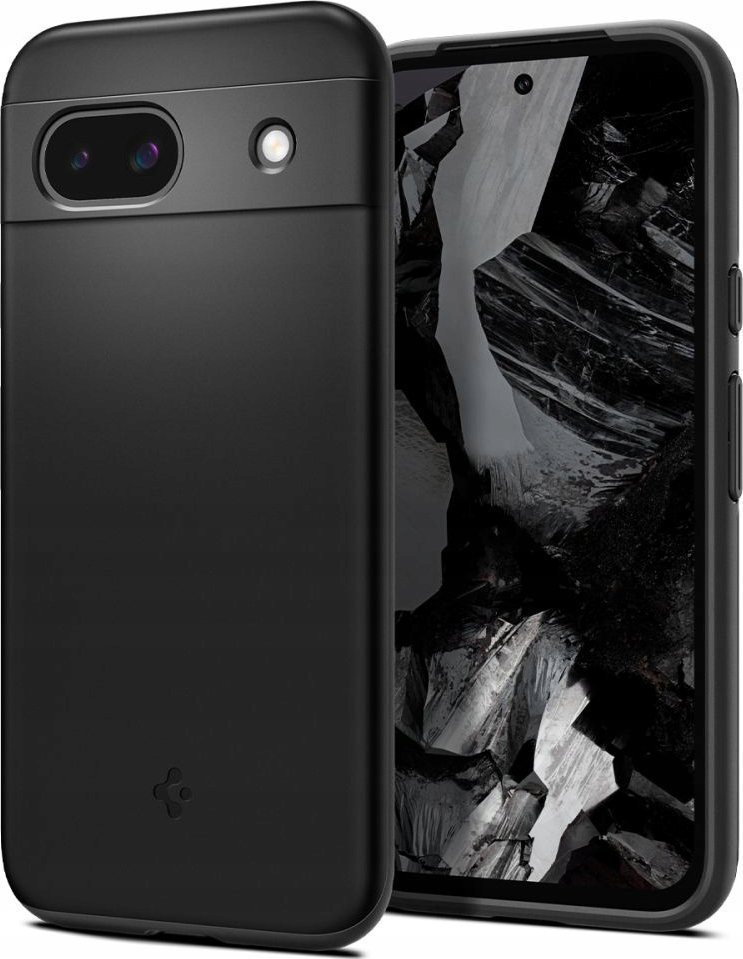 Mbështjellës telefoni Spigen Thin Fit, Google Pixel 8a, TPU dhe polikarbonat, i zi