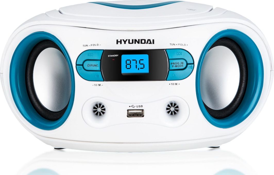 Radio CD player Hyundai TRC533AU3WBL, USB, 2.4W, bardh e kaltër