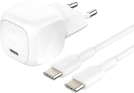 Karikues Belkin 20W USB C, PD dhe PPS, me kabllo USB C 1m, i bardhë
