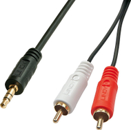 Lindy Премиум Аудио Кабел, 1 m, RCA до 3.5mm