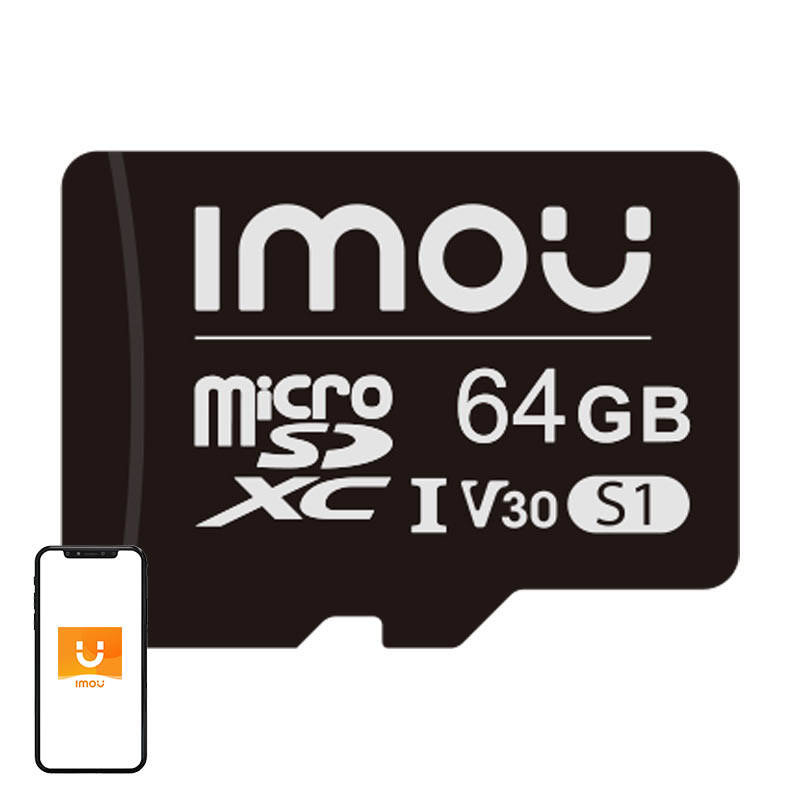 Kartë memorike microSDXC Imou S1, 64GB, Class 10 U1 V10, e zezë