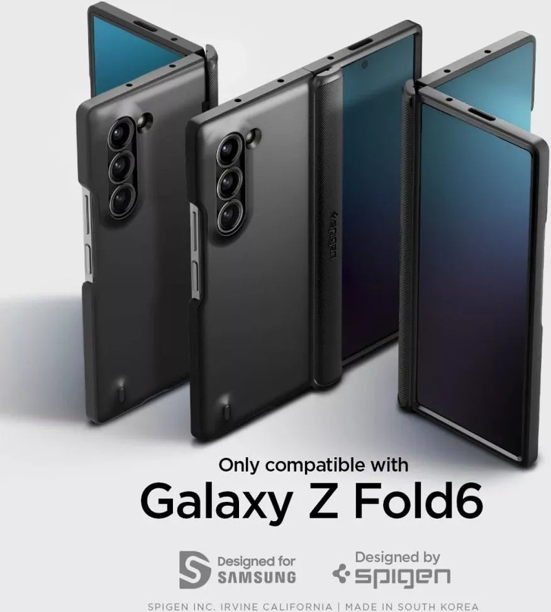 Mbështjellës telefoni Spigen Slim Armor Pro, Samsung Galaxy Z Fold6, i zi