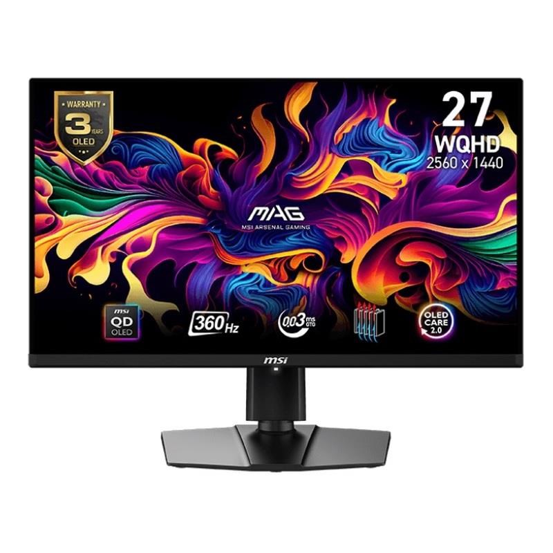 Monitor MSI MAG 271QPX QD-OLED, 27", WQHD, e zezë
