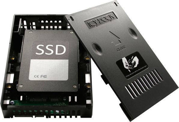 Përshtatës për disk Icy Dock EZConvert MB882SP-1S-2B, 3.5" në 2.5", SATA, i zi