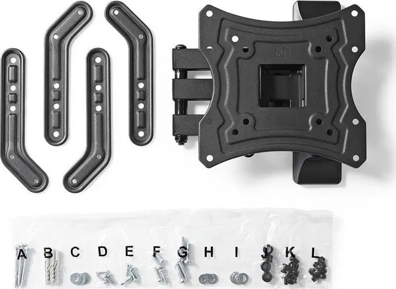 Mbajtës muri për TV Universal, 23-55", lëvizje të plotë, i zi