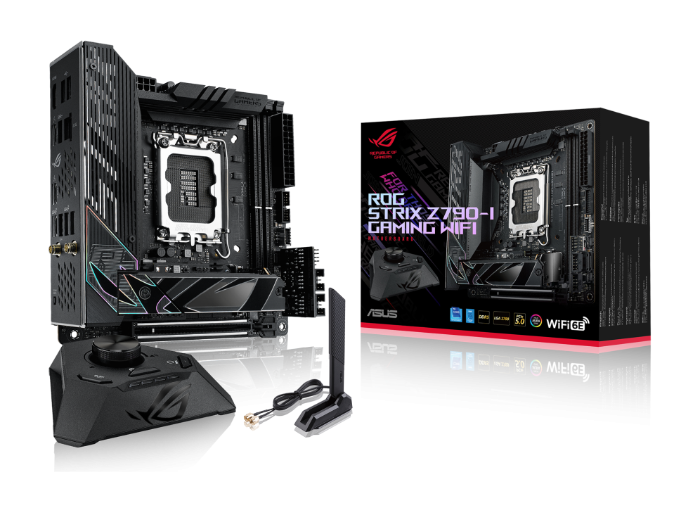 Pllakë amë ASUS ROG Strix Z790-I Gaming WiFi, Intel Z790, LGA 1700, mini ITX, e zezë