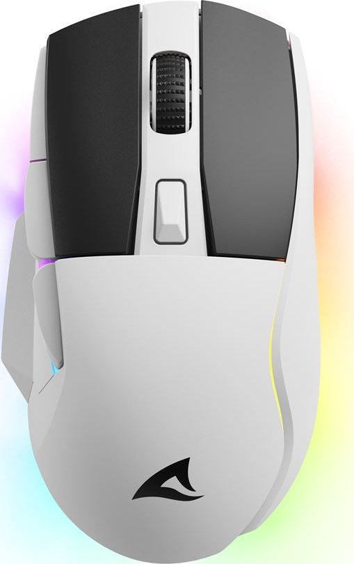 Mouse gaming Sharkoon SGM50W, pa kabllo, 6400 dpi, i bardhë