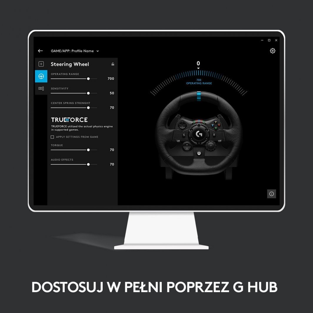 Set vozitjeje (timon, ndërrues shpejtësish dhe pedale) Logitech G923 për Xbox Series X / S / One / PC, i zi