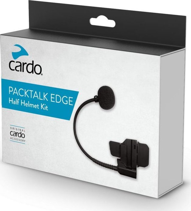 Set zgjerimi komunikues Cardo Packtalk Edge Neo Custom, për helmetë jet dhe gjysmë helmetë, i zi