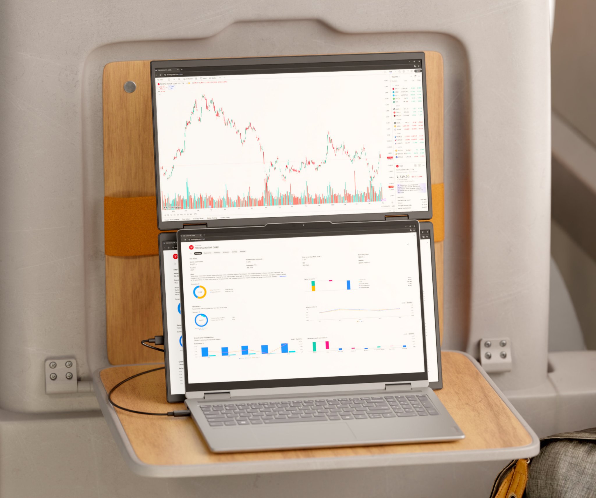 Monitor JapanNext FHD Dual, 23.8", dy ekrane, i zi