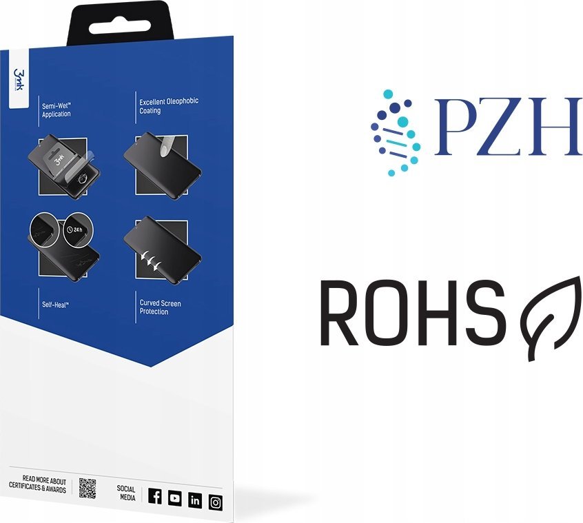 Film mbrojtës ekran 3MK ARC+, Realme GT Neo 6 GT Neo 6 SE, transparent