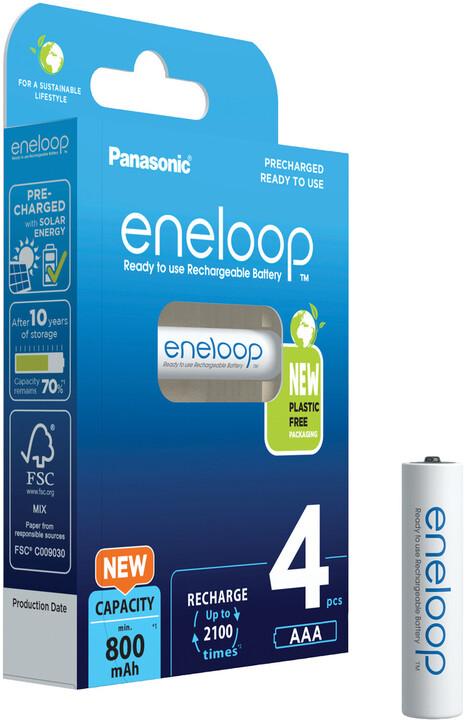 Bateri të rikarikueshme PANASONIC Eneloop HR03 AAA 4MCCE/4BE
