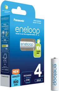 Батерии на полнење PANASONIC Eneloop HR03 AAA 4MCCE/4BE