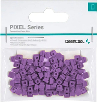 Aksesor për kasë kompjuteri DeepCool Pixel, 100 copë, gome, i zi