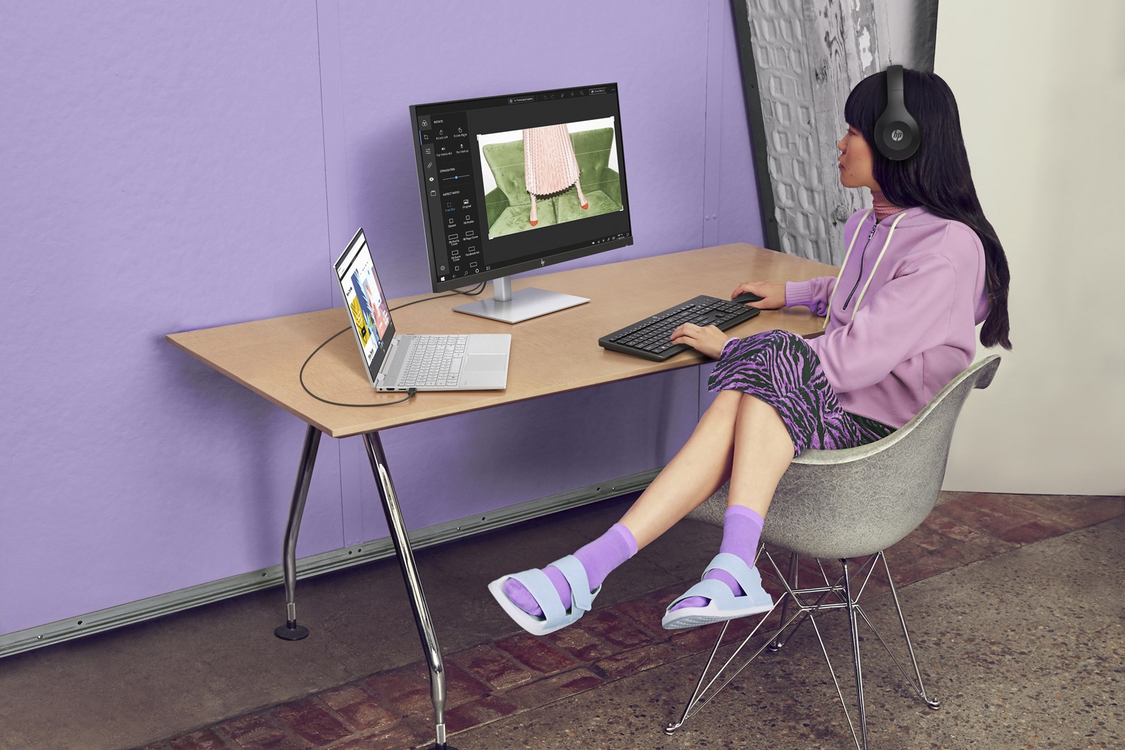 Set tastierë dhe maus HP 230 Wireless, 2.4GHz, i zi