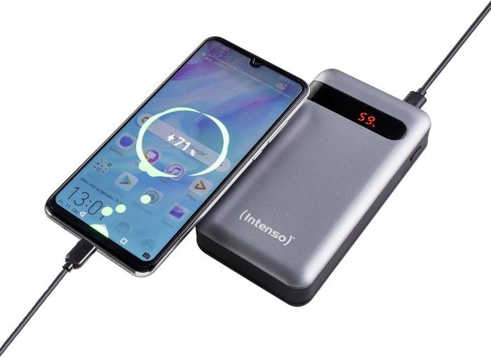 Powerbank Intenso PD20000, 20000mAh, karikim i shpejtë, grafit