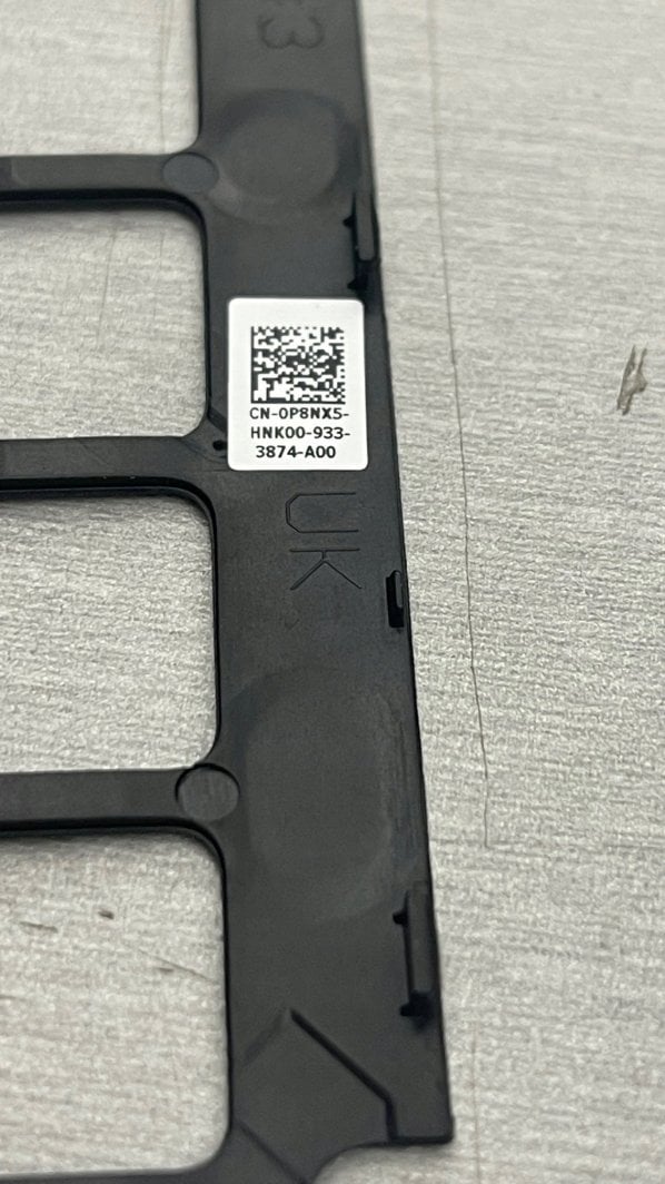 Kornizë e tastierës për laptop Dell 5580/5590/5591/Precision 3530, e zezë