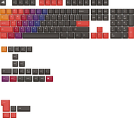 Set tastesh GPBT Celestial Fire V2, PBT, profil i lartë, shumëngjyrësh