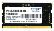 RAM laptop Patriot SO-DIMM DDR5, 32GB, 4800MHz, e zezë