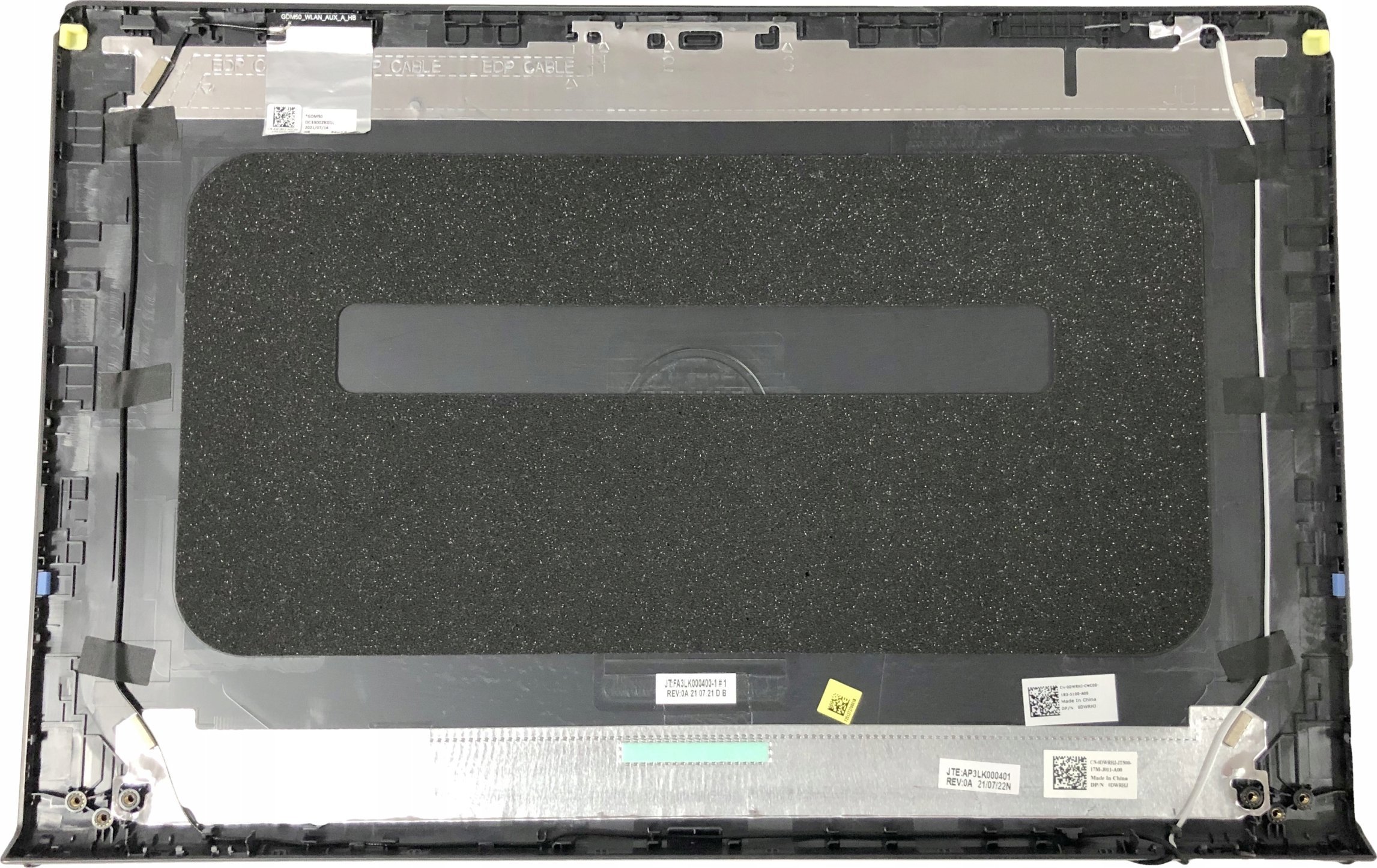 Kapak LCD Dell Vostro 15, për laptop, i zi