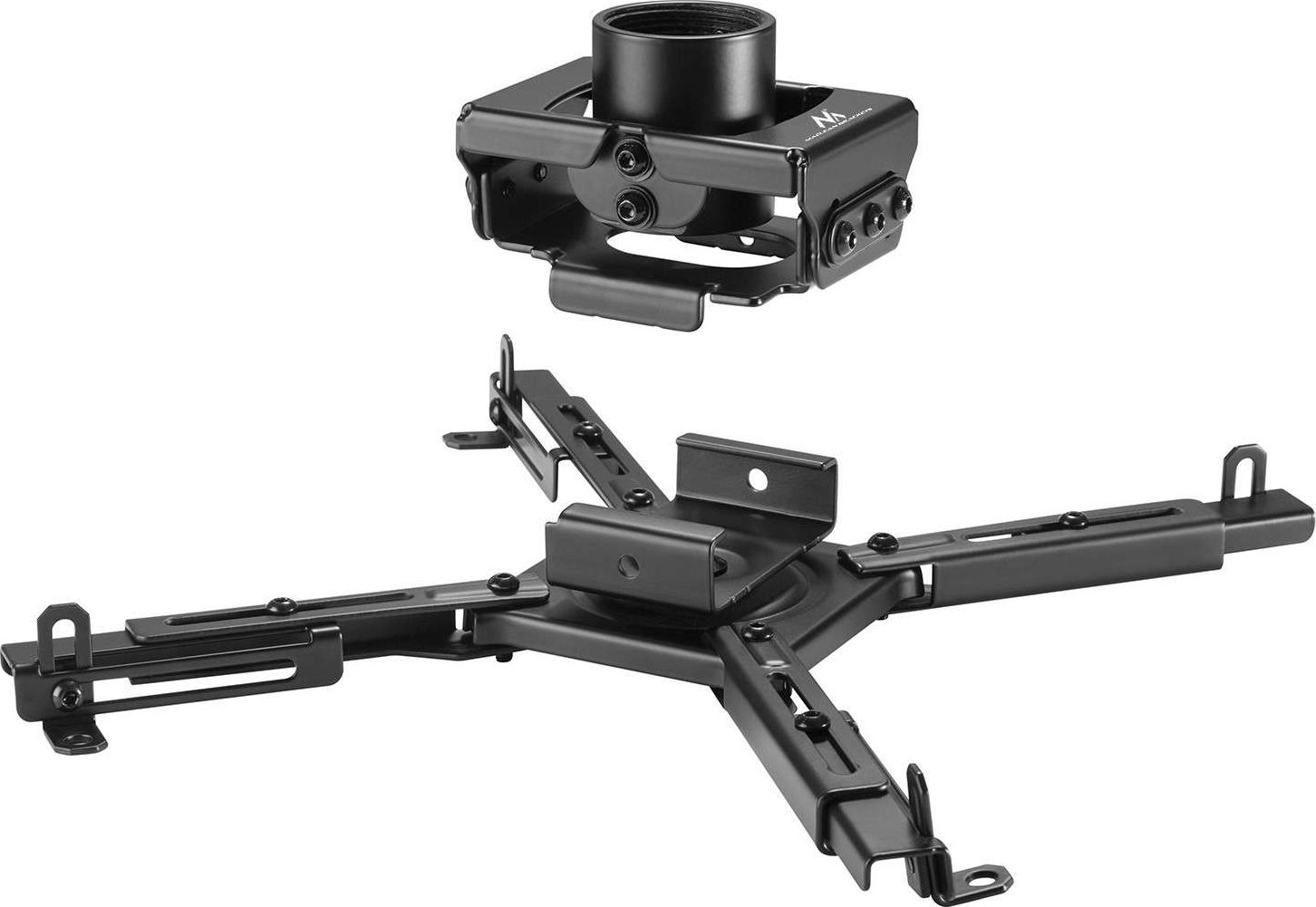 Mbajtëse tavanore për projektor Maclean MC-913, 80-980mm, 35kg, e zezë