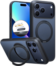 Mbulesë telefoni TORRAS Ostand Pro Series për iPhone 17 Pro Max, me MagSafe, unazë 360°, e zezë
