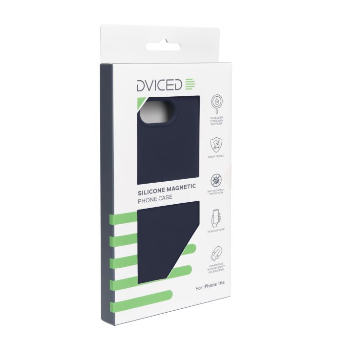 Dviced Silicone Magnetic iPhone 16e Case, Blue