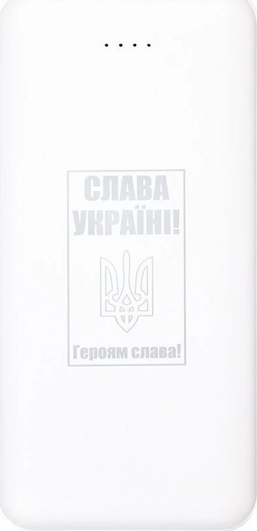 Karikues portativ PowerPlant TPB21, 10000mAh, me LED, i bardhë