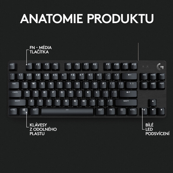 [OUTLET] Tastierë Logitech G413 SE TKL, Kailh Brown, US, e zezë