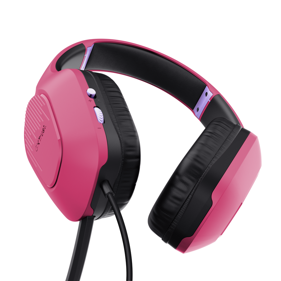 Kufje Trust Gaming GXT 415P, rozë