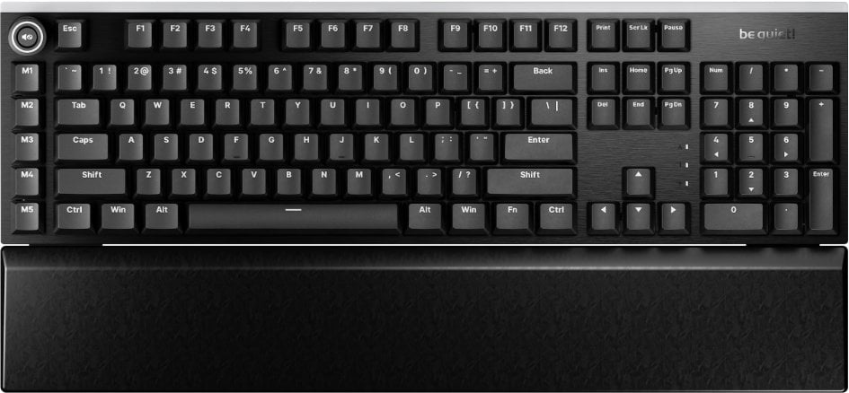 Tastierë Be Quiet! Light Mount Silent Linear, me kabllo, me tastierë numerike, e zezë
