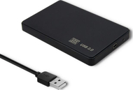 Kuti eksterne për disk Qoltec 51862, 2.5", SATA3, USB 2.0, e zezë