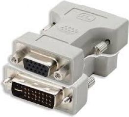 Përshtatës AV Equip DVI-I / D-Sub (VGA), ngjyrë bezhë