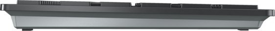 Tastierë CHERRY KW 9100 Slim, pa tela RF Bluetooth, QWERTZ gjerman, e zezë argjendtë