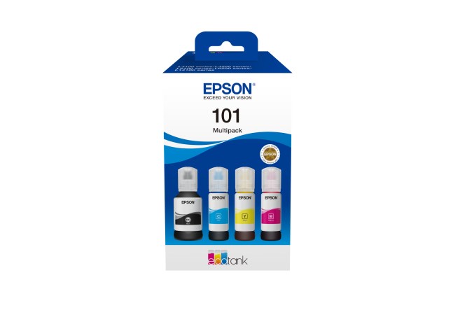 Ngjyrë për printer Epson C13T03V64A, 101, CMYK, e kaltër/magenta/e verdhë/e zezë