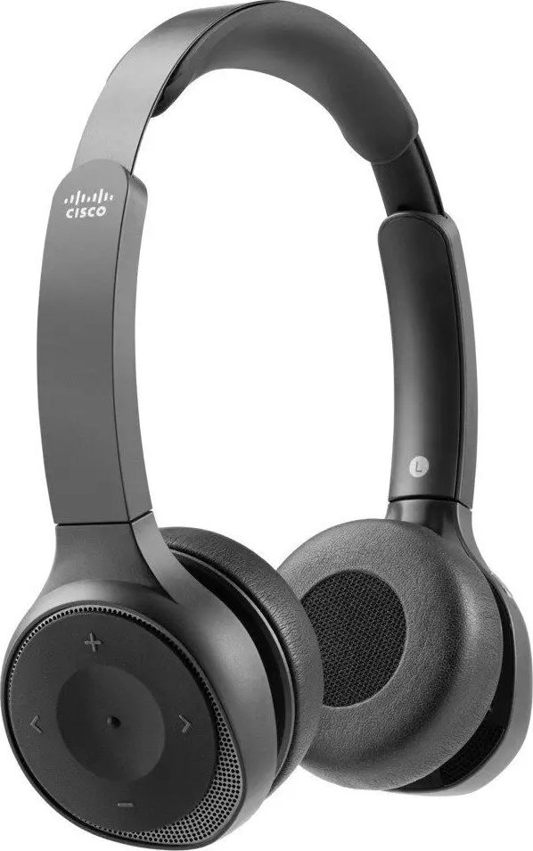 Kufje wireless Cisco Headset 730, Bluetooth, me mbajtëse karikimi, e zezë