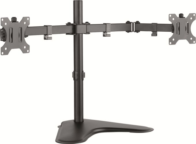 Mbajtës tavoline Connect IT TwinArm Basic Beta, për 2 monitorë 13"-32", 16 kg, i zi