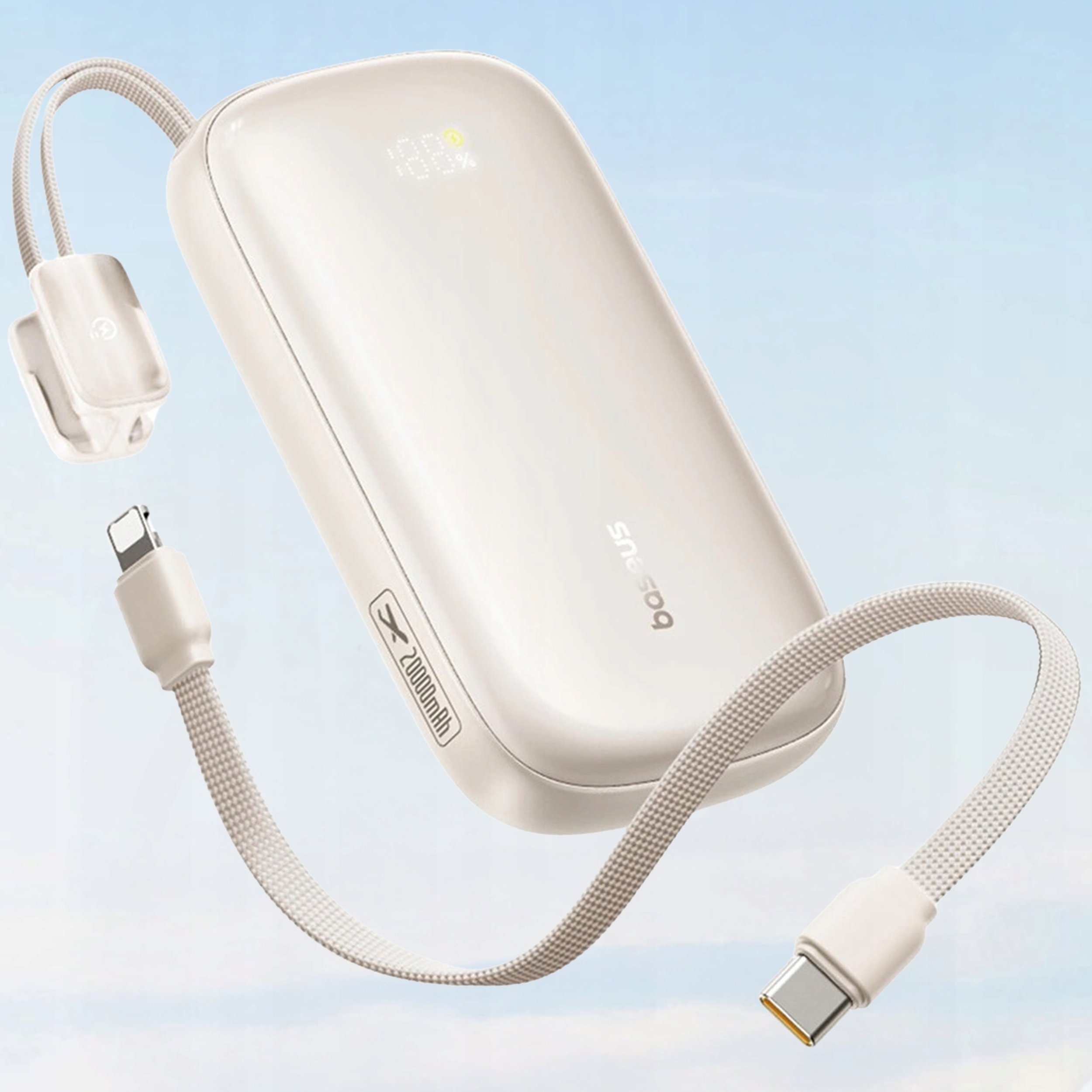 Bateri e jashtme Baseus EnerFill FC21 Qpow 3 Ultra, 20000mAh, 22.5W, bezhë