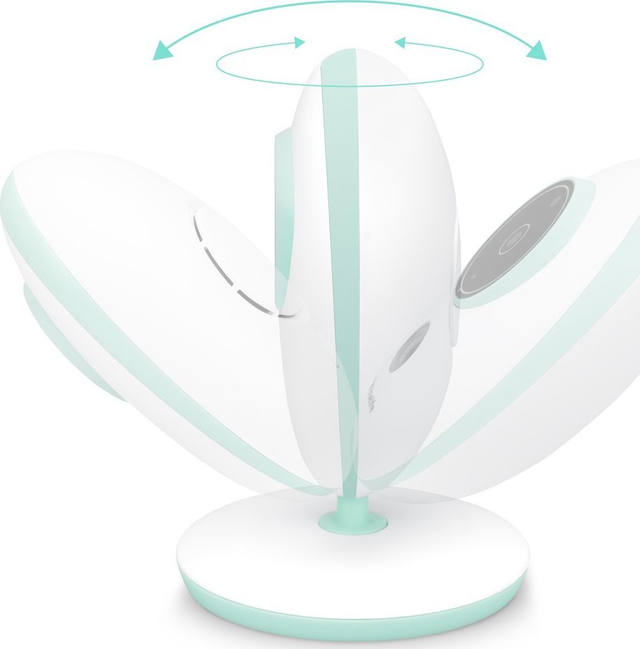 Monitor bebe Truelife Nanny Cam V24 Pro, ekran 2.4", lidhje 2.4 GHz, i bardhë