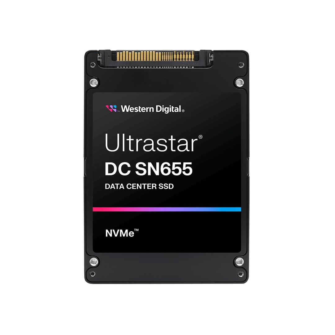 Disk SSD SanDisk Ultrastar DC SN655, 7.68TB, U.3 NVMe, e zezë