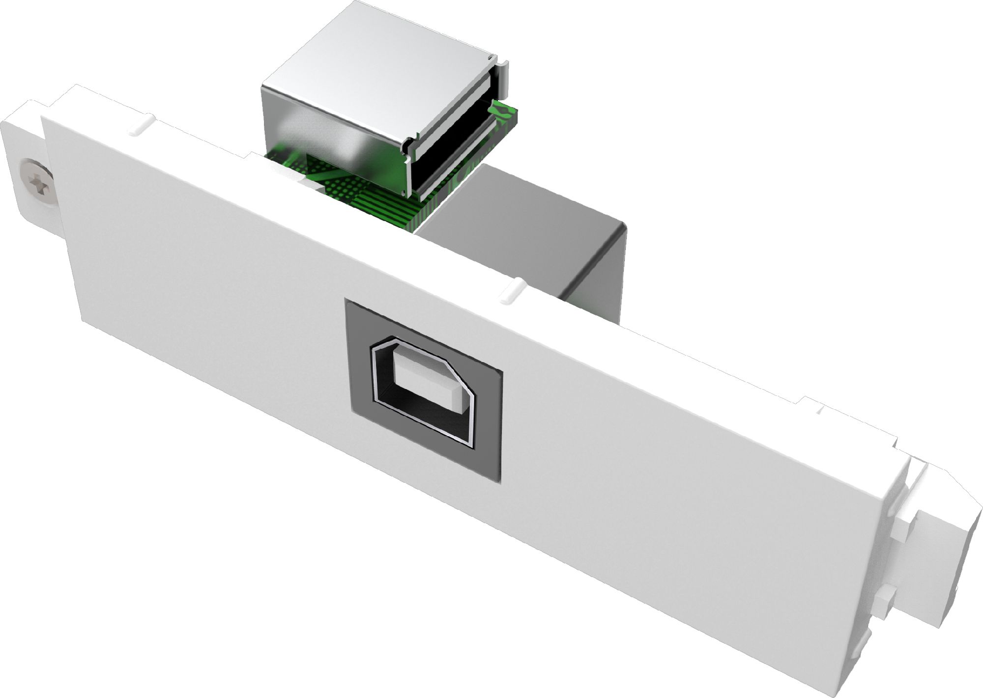 Modul prizë USB Vision TC3 USBB, USB 3.0, për panele Techconnect, i bardhë